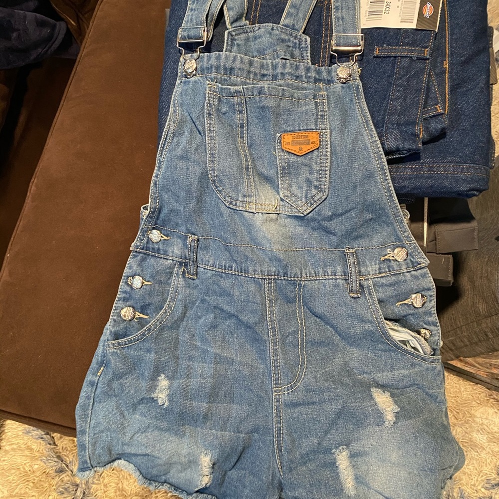 Overall Shorts